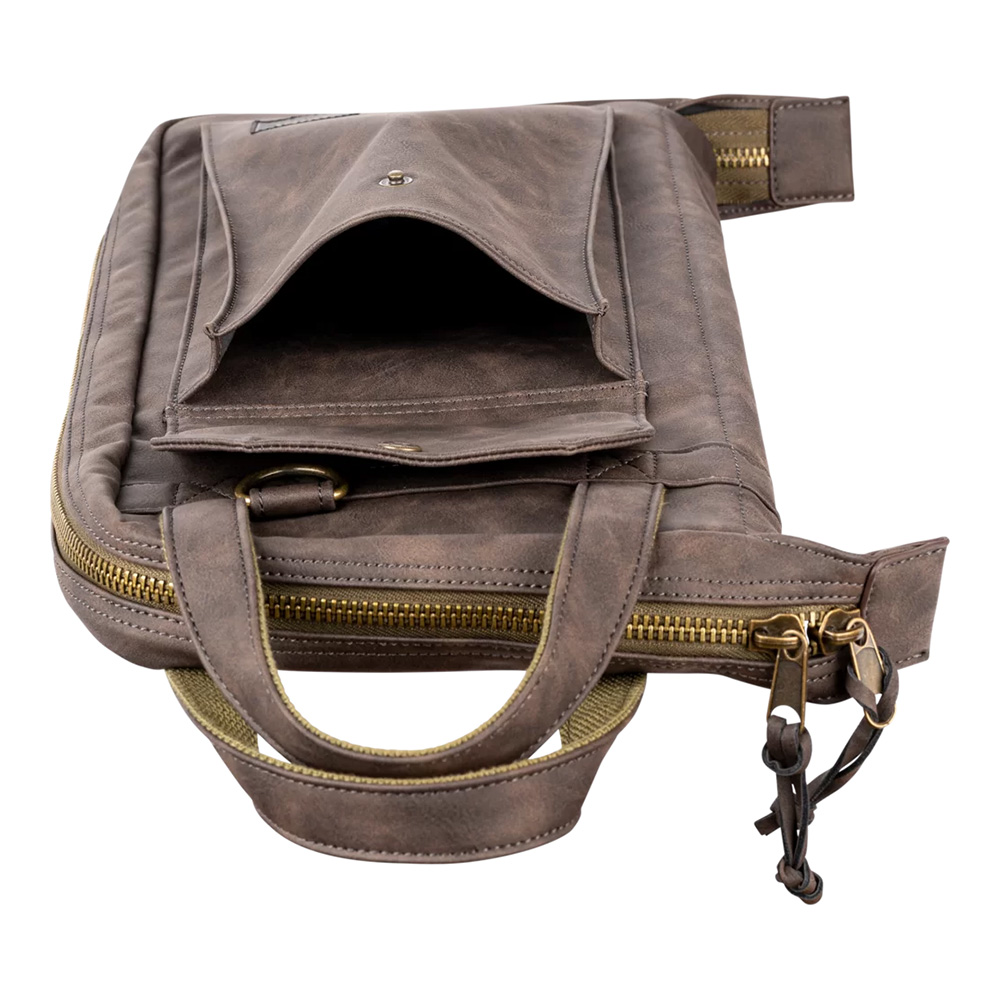 MEINL Vintage Hyde Series Stick Bag - Dark Brown [MVHSDB