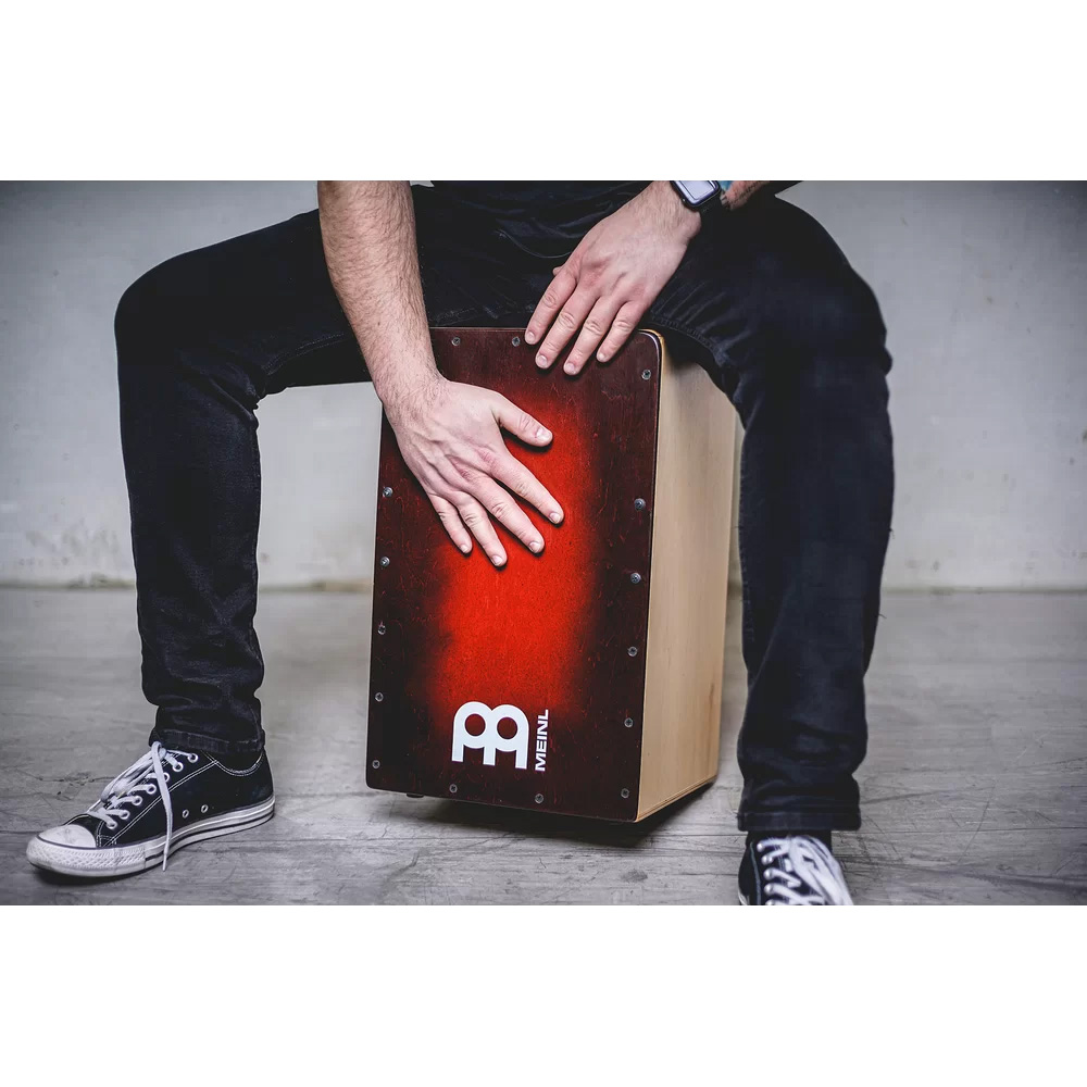 MEINL Snarecraft Series Cajons Cajon, Red Burst [SC100RDB