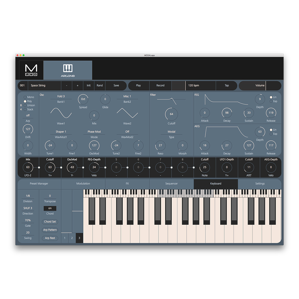Amazon.com: Modal Electronics ARGON8M 8 Voice Polyphonic