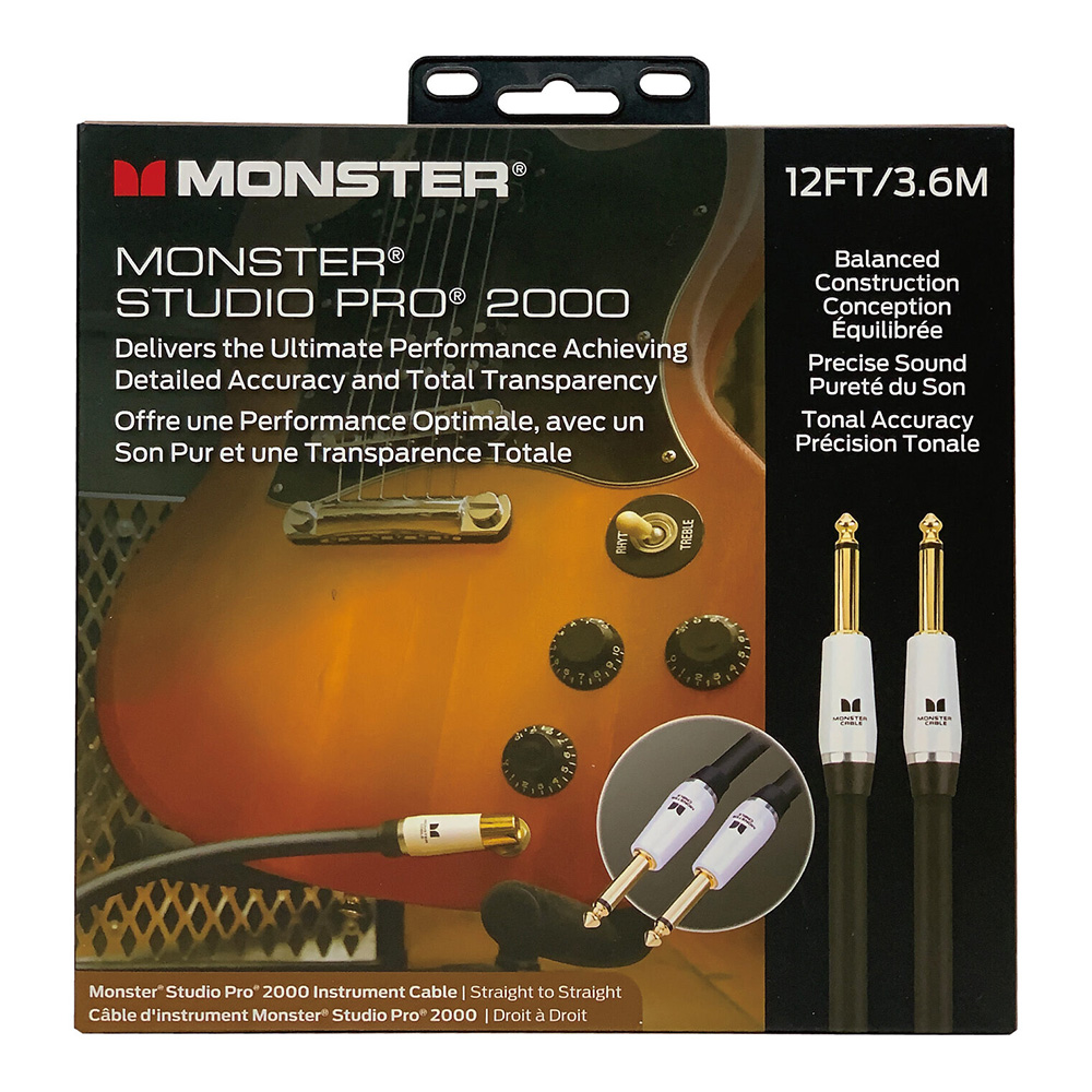 MONSTER SP2000-I-12 [STUDIO PRO 2000 INSTRUMENT CABLE / 3.6m