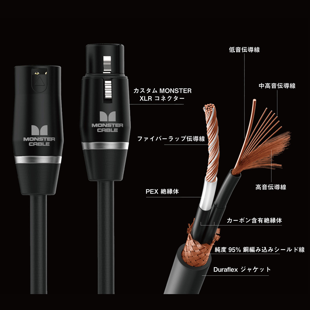 MONSTER SP2000-M-10 [STUDIO PRO 2000 MIC CABLE / 3m]｜ミュージック