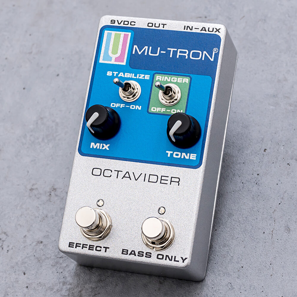 MU-TRON Octave Divider ギターエフェクター Octave Divider Vintage Silver – Musitronics Mu-Tron