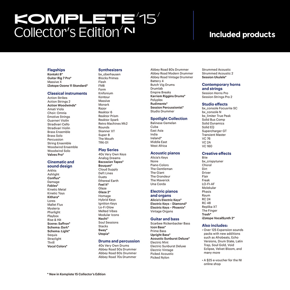 Native Instruments Komplete 15 Collector's Edition DL
