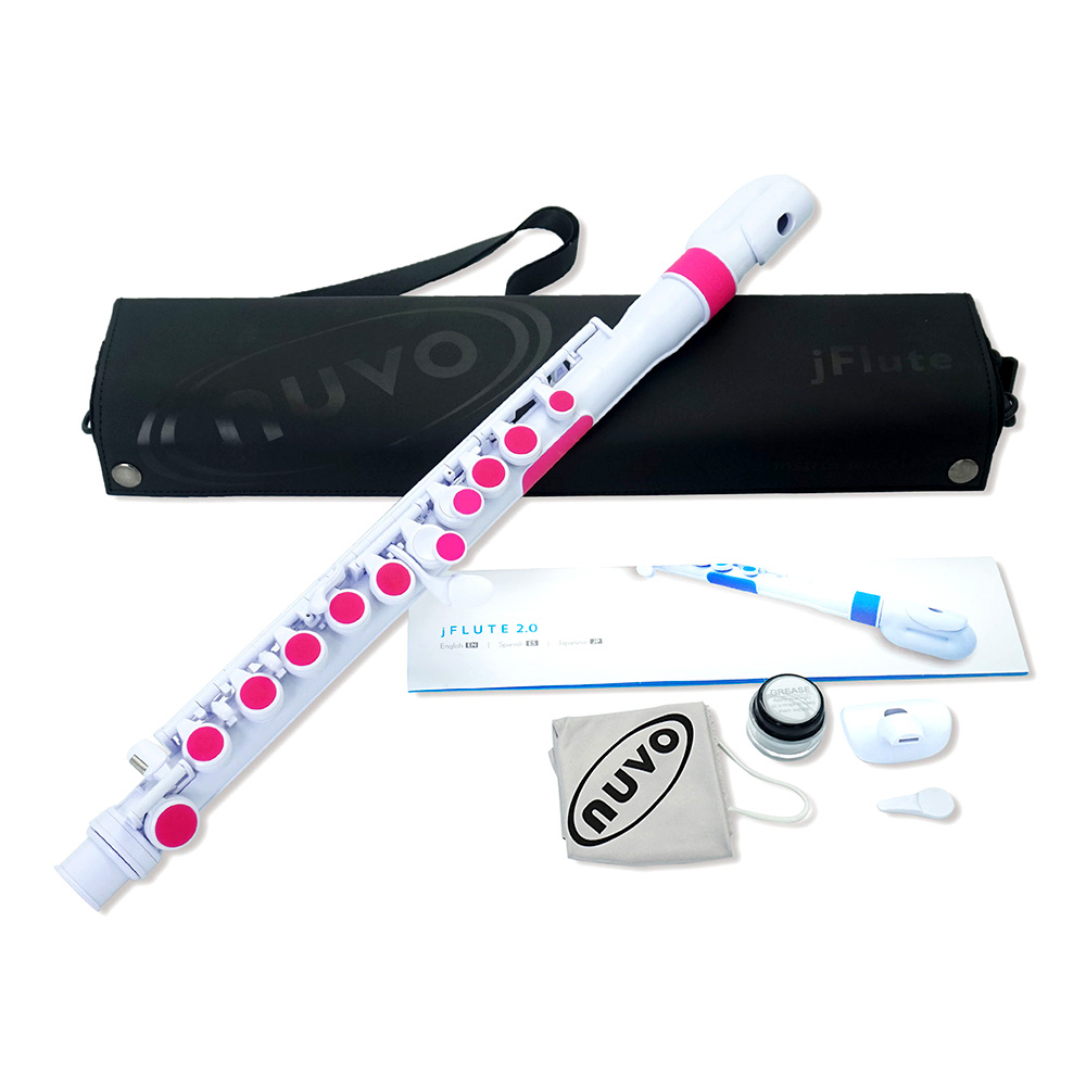 nuvo jFlute 2.0 White/Pink [N220JFPK]｜ミュージックランドKEY