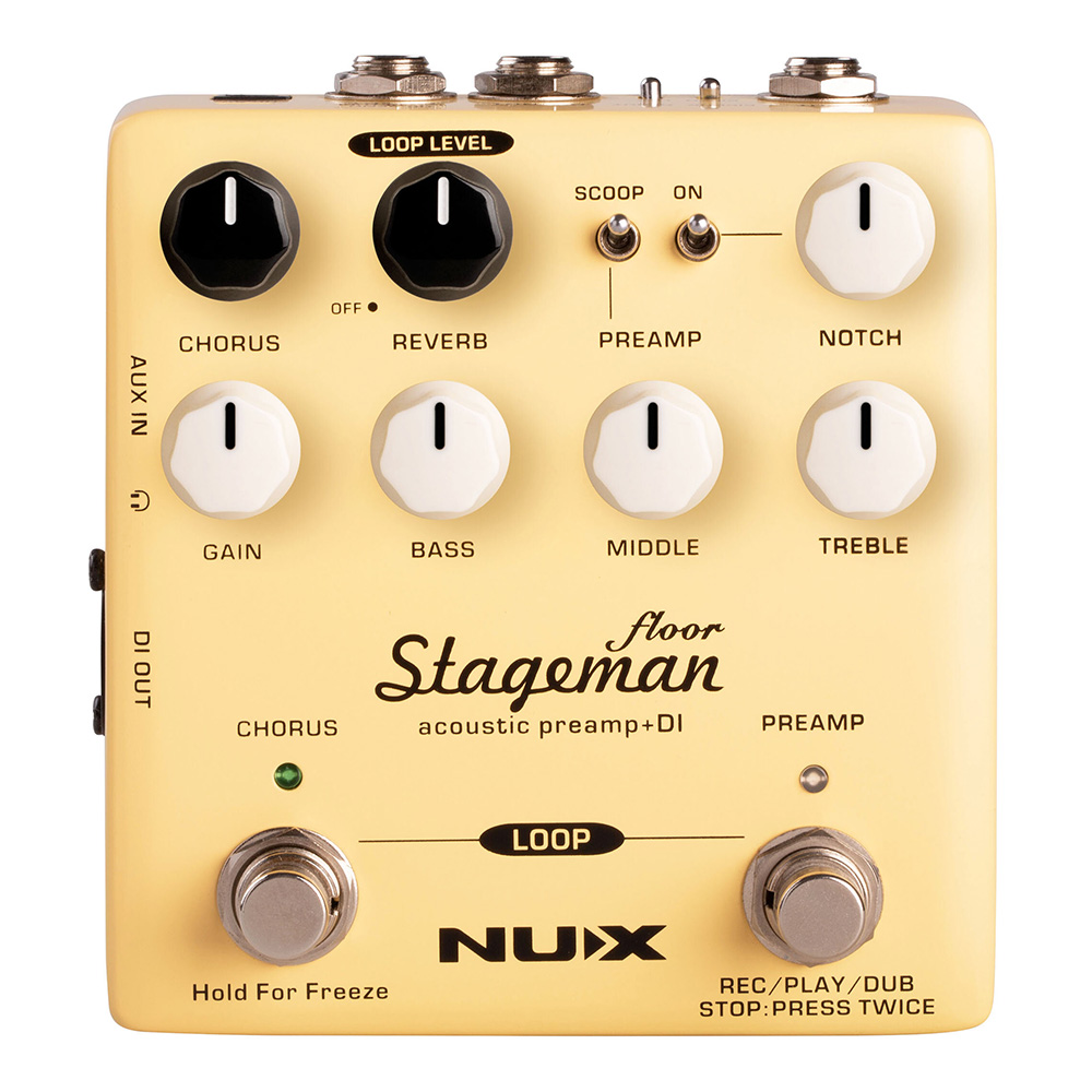 NUX Stageman Floor (NAP-5) -Acoustic Preamp & DI-｜ミュージック
