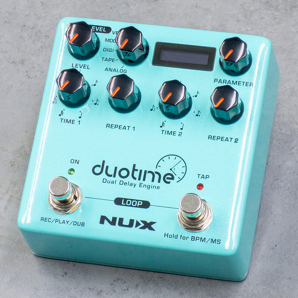 クリアランス店舗 NUX Duo time NDD-6 Dual Delay Engine デュオタイム ディレイ ルーパー機能 ニューエックス【  アクセサリー・パーツ