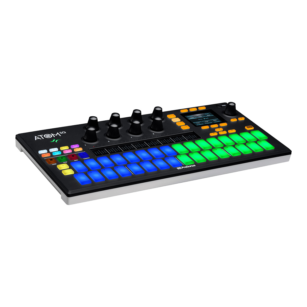 PreSonus ATOM SQ プリソナス MIDIコントローラー PRESONUS Atom SQ」製品レビュー：ステップ・シーケンスから鍵盤