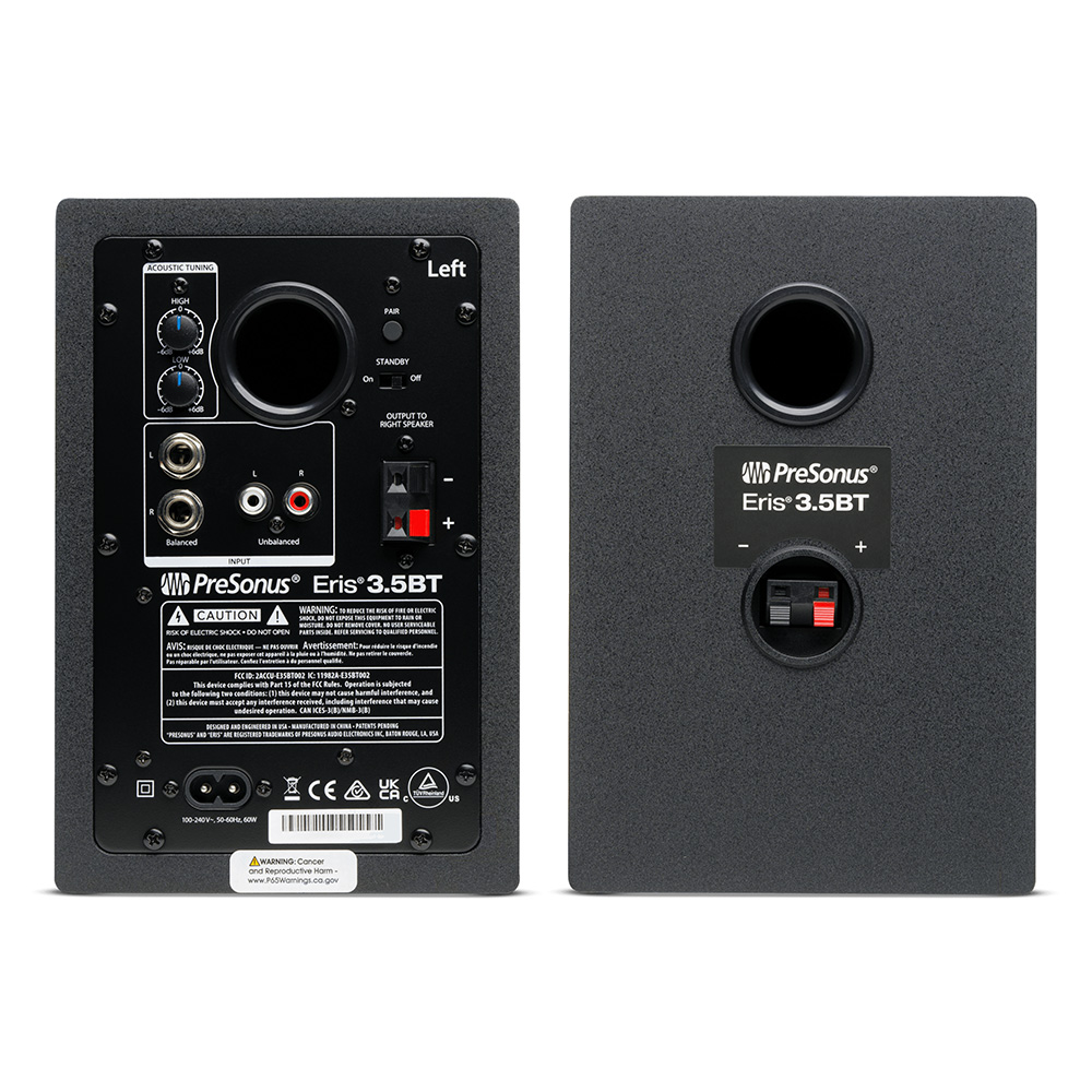 PreSonus Eris 3.5BT 2nd Gen, Black（ペア）｜ミュージックランドKEY