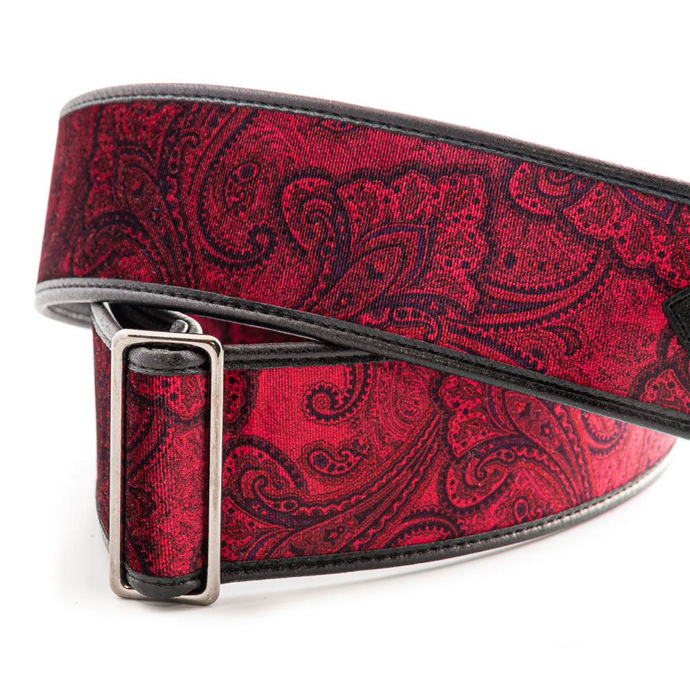 Right On! STRAPS PAISLEY VELVET-60 Red｜ミュージックランドKEY