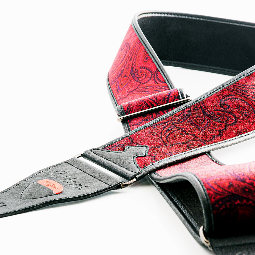 Right On! STRAPS PAISLEY VELVET-60 Red｜ミュージックランドKEY