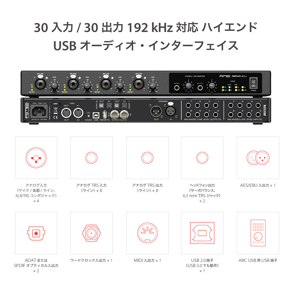 RME Fireface 802 FS AE Anniversary Edition｜ミュージック