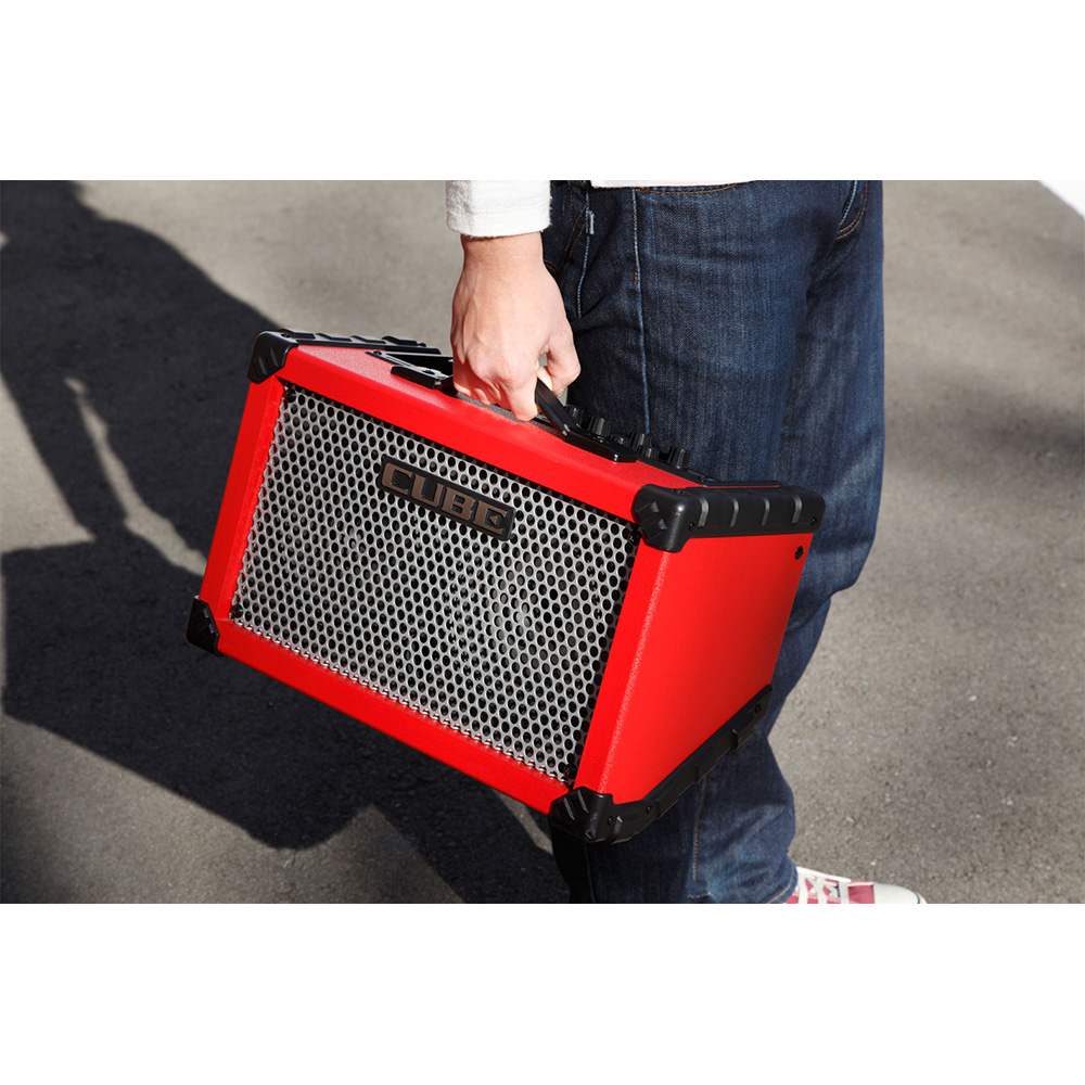 Roland CUBE Street Red Battery-Powered Stereo Amplifier  [CUBE-ST-RA]｜ミュージックランドKEY