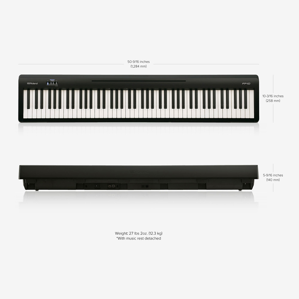 Roland FP-10-BK Digital Piano｜ミュージックランドKEY