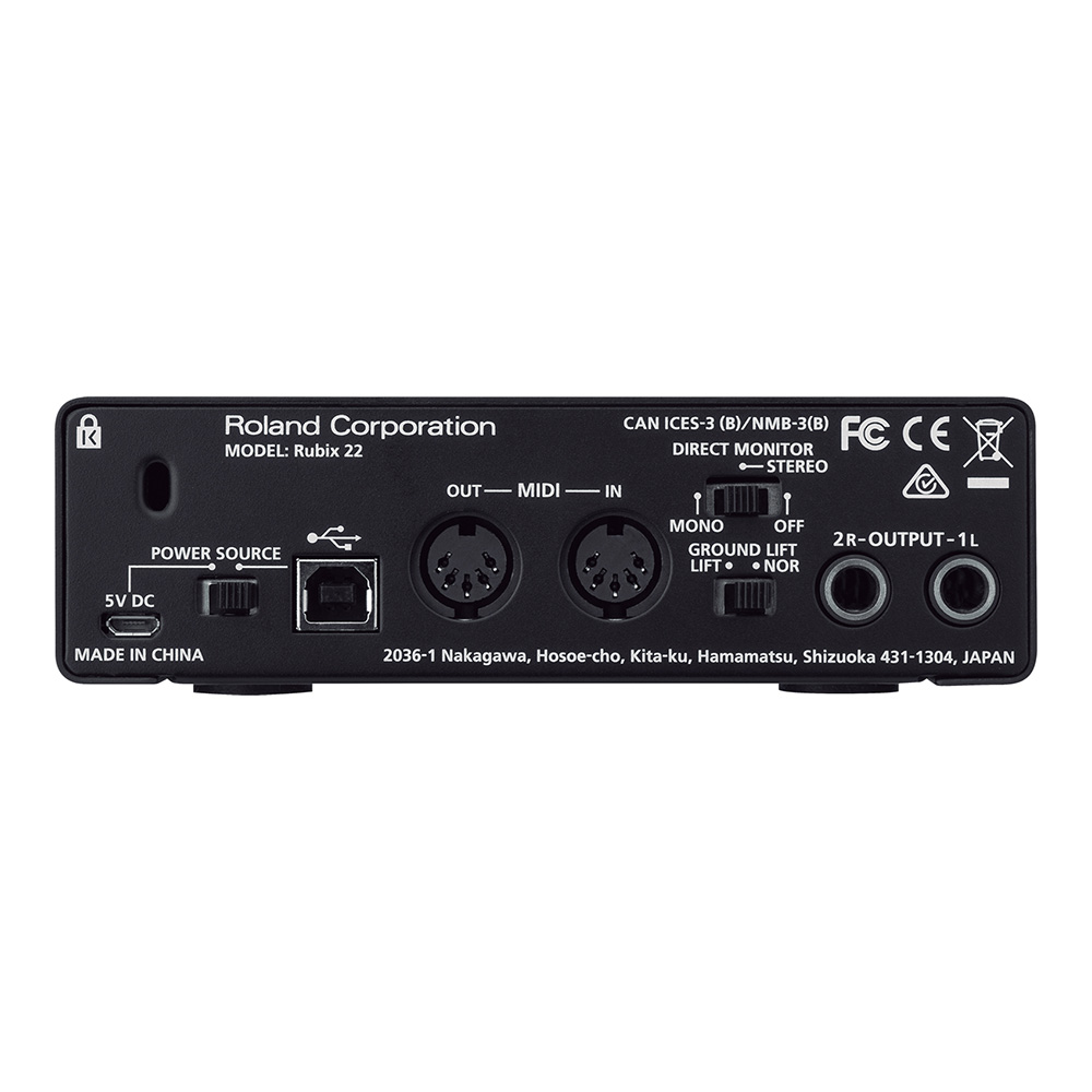 Roland Rubix22 USB Audio Interface｜ミュージックランドKEY