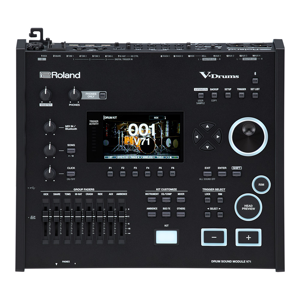 Roland V-Drums Acoustic Design VAD716-GN w/KD-22-GN & DTS