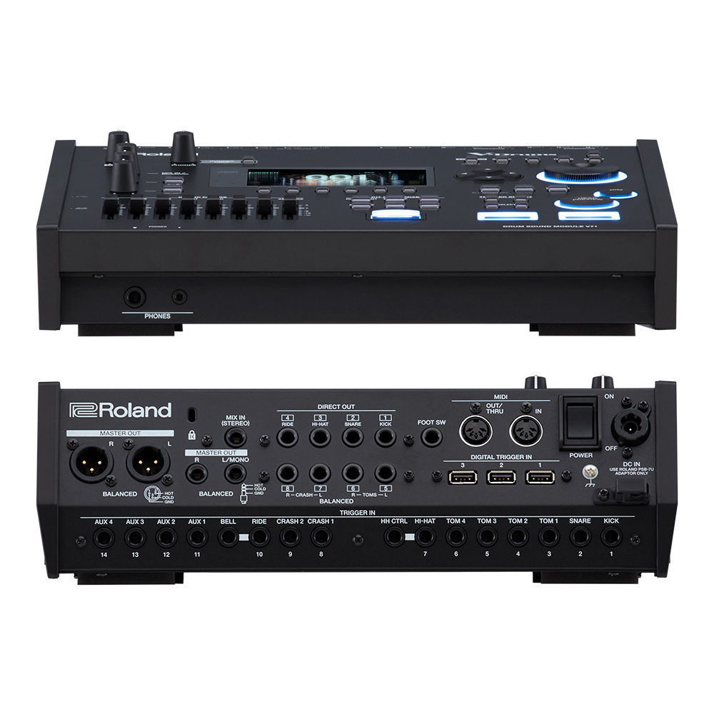 Roland V-Drums Acoustic Design VAD716-SW w/KD-22-SW & DTS