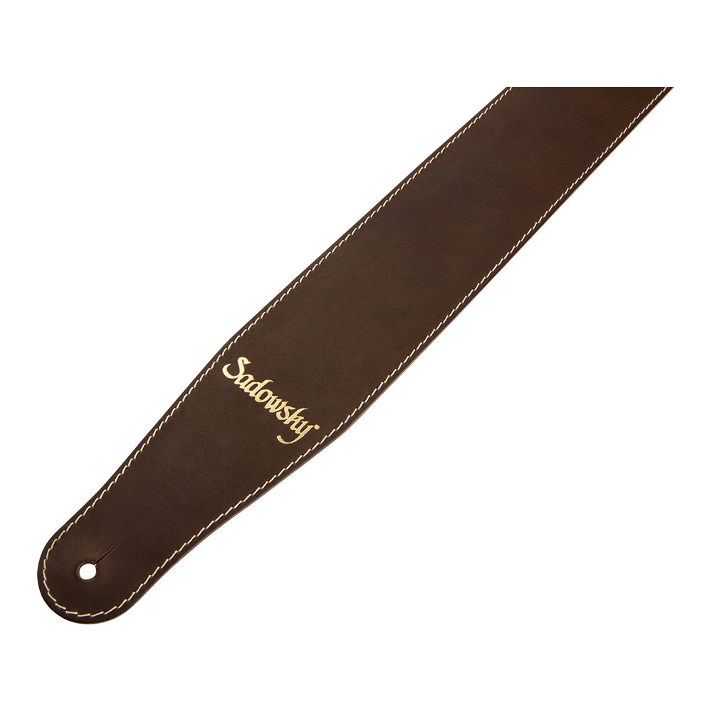 Sadowsky MetroLine Genuine Leather Bass Strap Brown/Gold