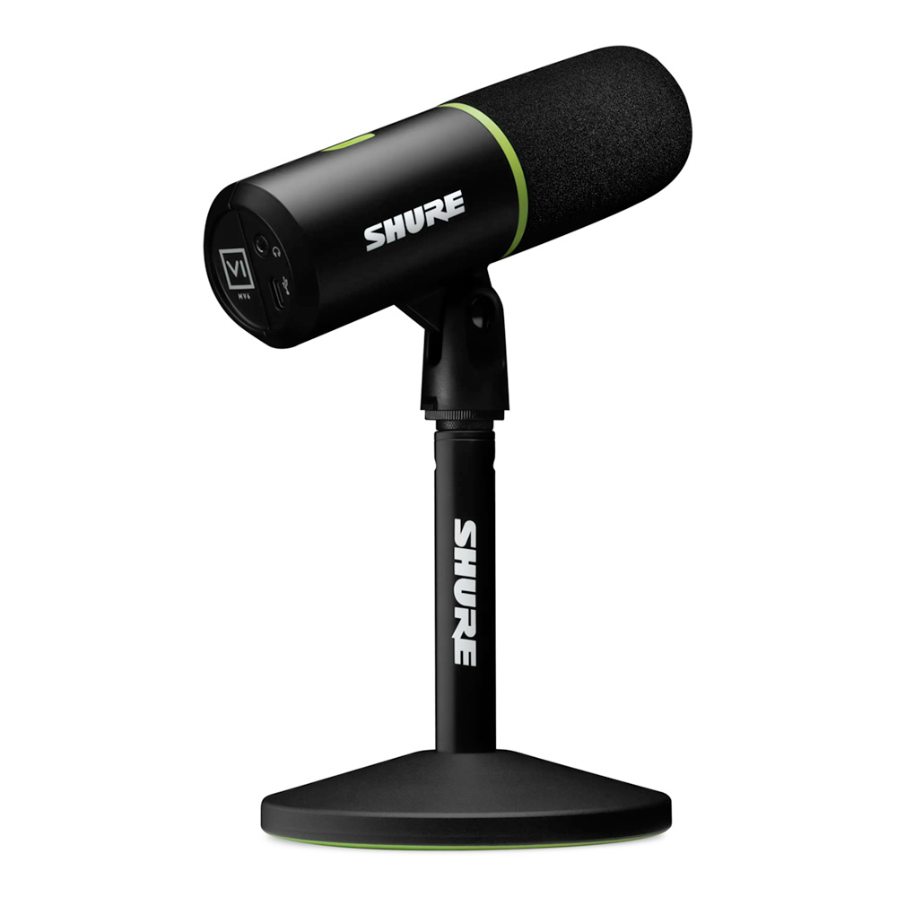 SHURE ハイブリッドUSB/カーディオイドマイク MV7-J Amazon | SHURE シュア MV7 ポッドキャストキット