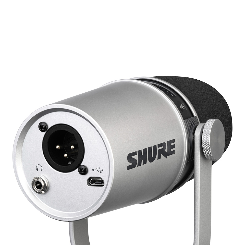 【美品】SHURE ダイナミックマイクMV7 シルバー付属品も全てあります