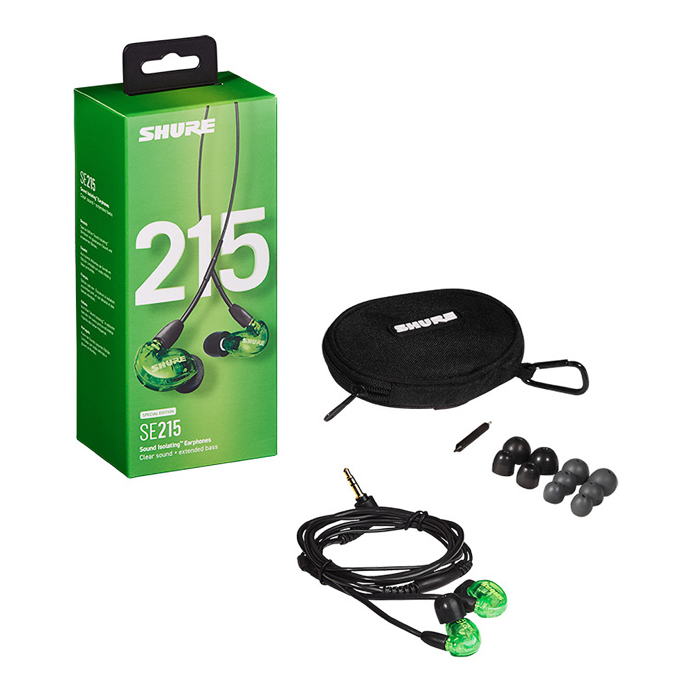 SHURE SE215 SPECIAL EDITION グリーン [SE215SPE-GN-A]｜ミュージック