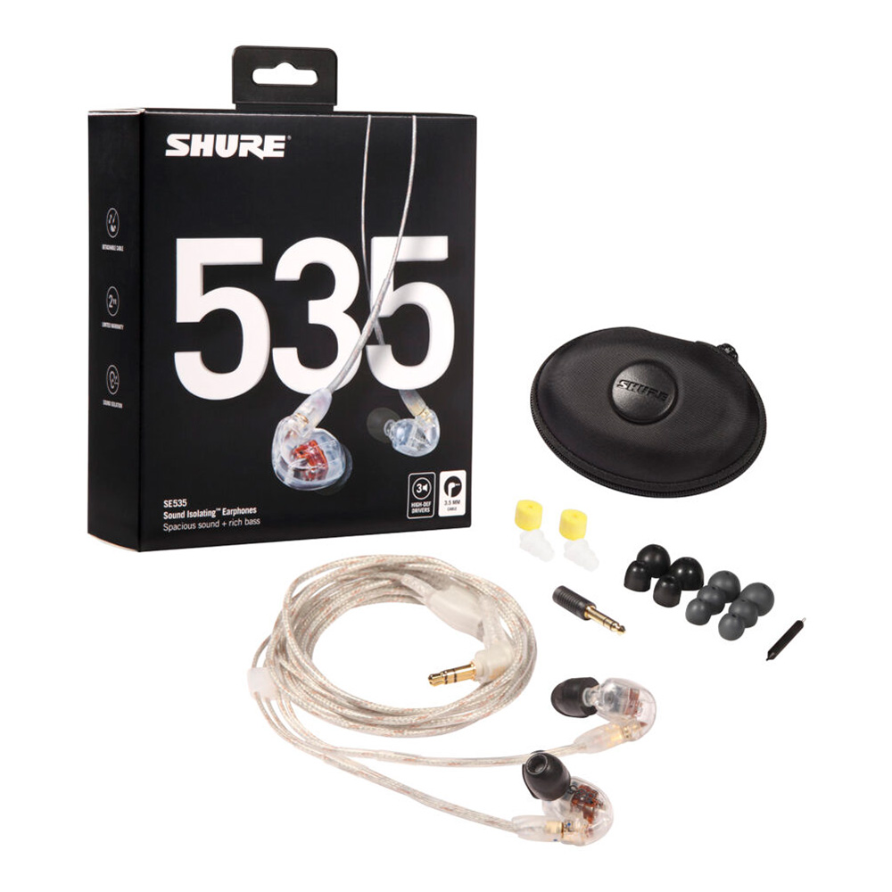 2024年のクリスマスの特別な衣装 SHURE SE535-CL-A クリアー｜ミュージックランドKEY イヤホン