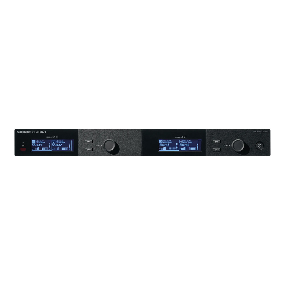 SHURE SLXD4Q+ クアッドチャンネル受信機 SLXD4Q+J=-JB｜ミュージック