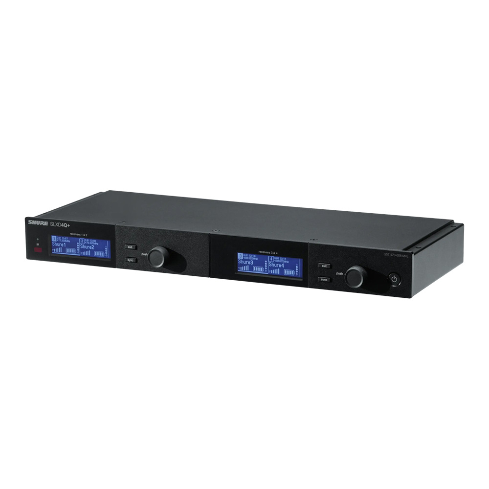 SHURE SLXD4Q+ クアッドチャンネル受信機 SLXD4Q+J=-JB｜ミュージック