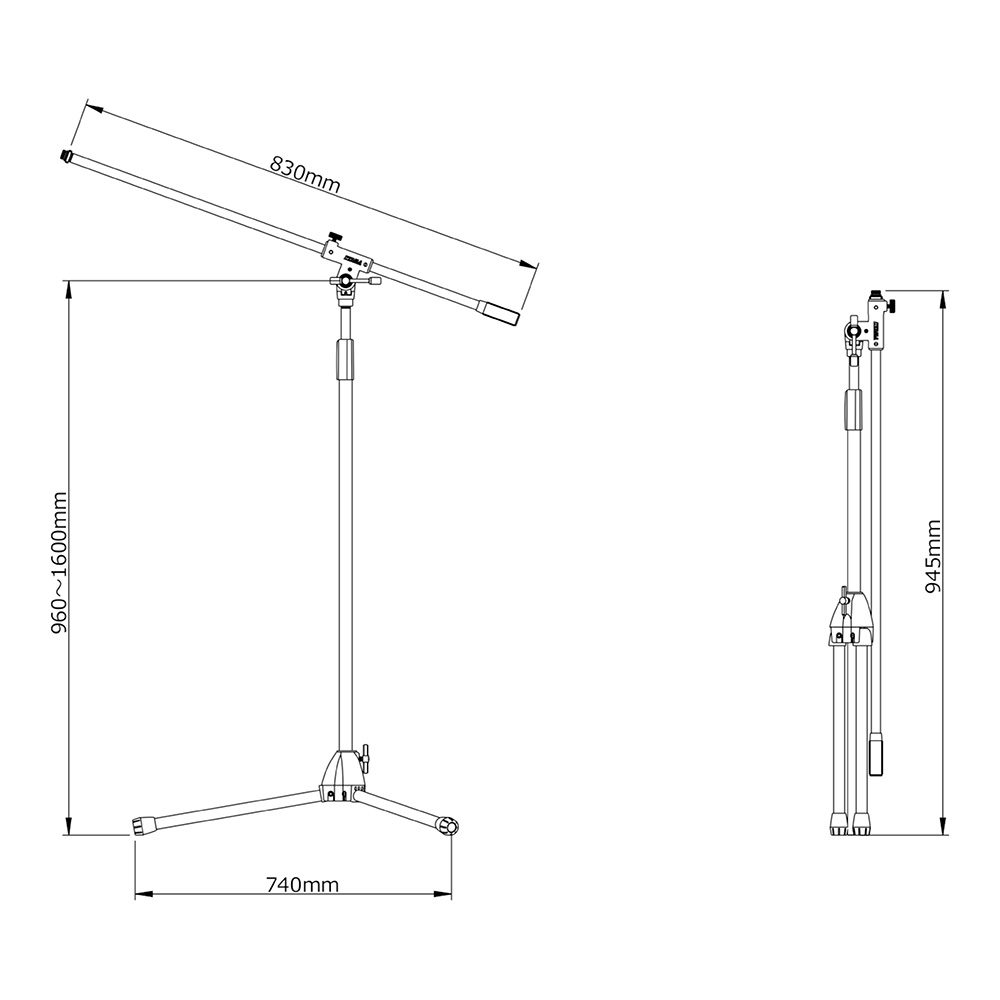 TAMA MS205VBK [Boom Stand]｜ミュージックランドKEY