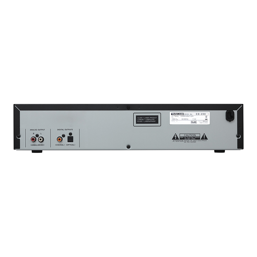 PA CDデッキ　TASCAM CD200 CD-200 | PROFESSIONAL CD PLAYER | TASCAM | International Website