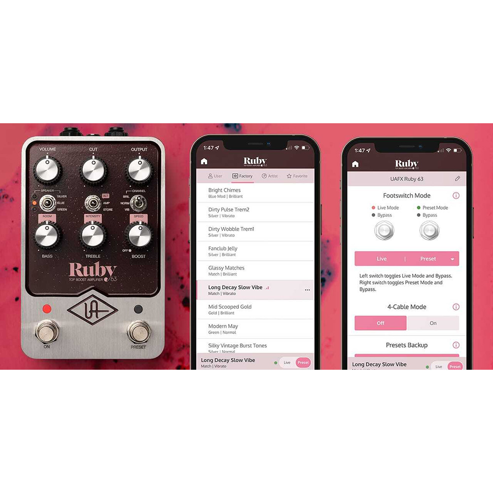 UNIVERSAL AUDIO UAFX Ruby '63 Top Boost Amplifier｜ミュージック
