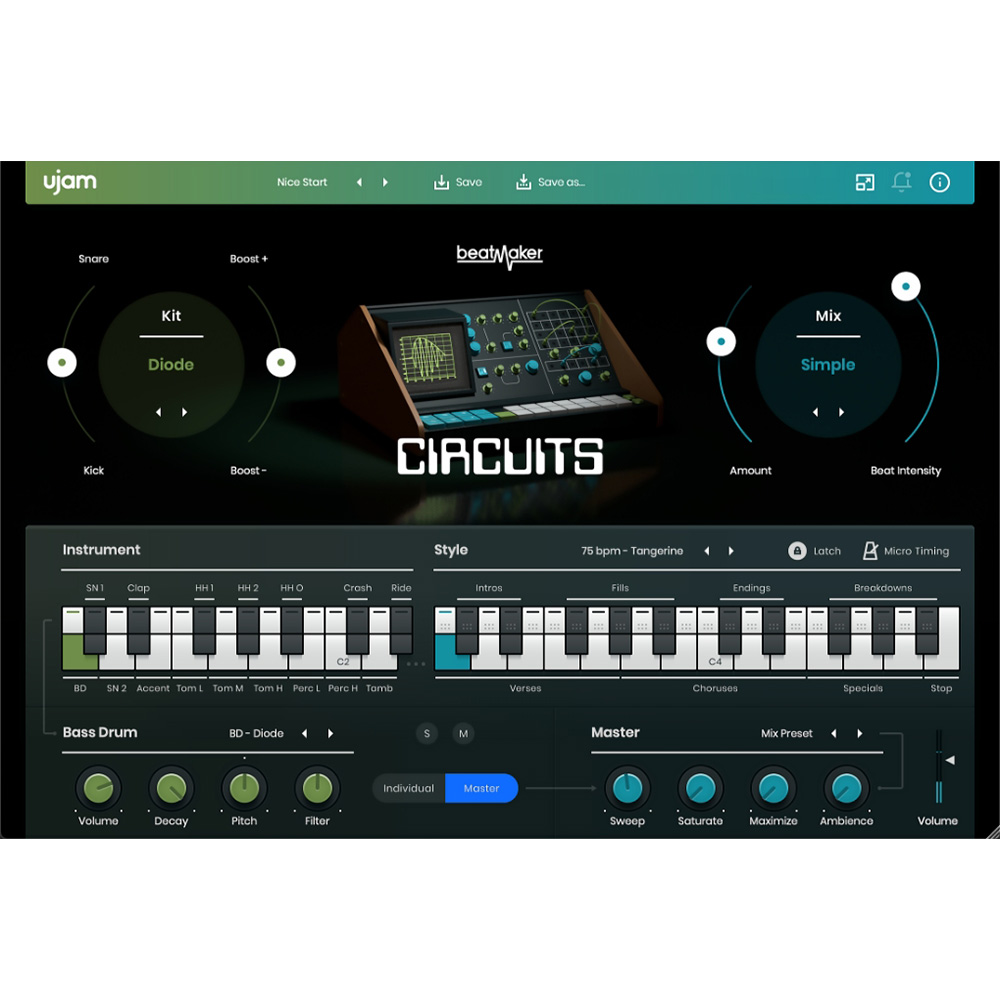 UJAM Beatmaker CIRCUITS｜ミュージックランドKEY