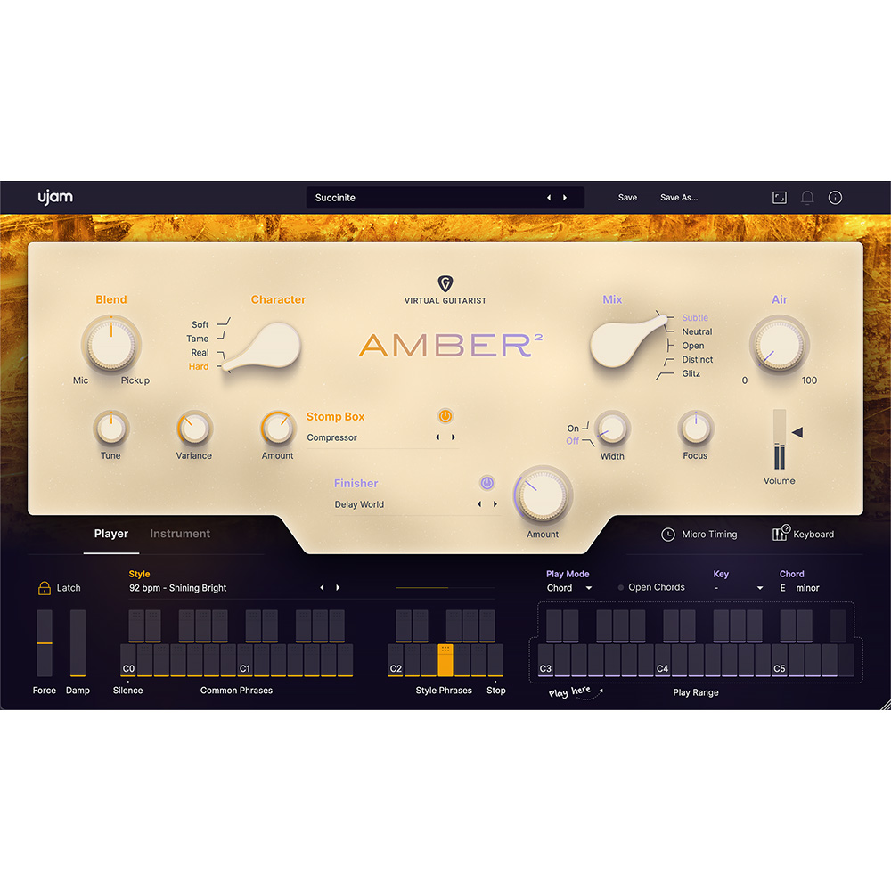 UJAM Virtual Guitarist AMBER 2｜ミュージックランドKEY