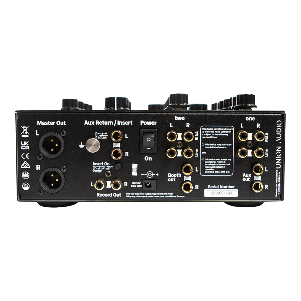 Union Audio two.valve rotary Mixer [UA-2VL-BK-UNI]｜ミュージック