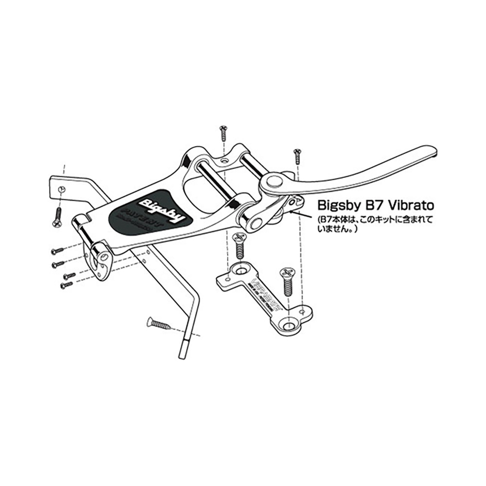 VIBRAMATE V7-VW Flying-V Wing Kit｜ミュージックランドKEY