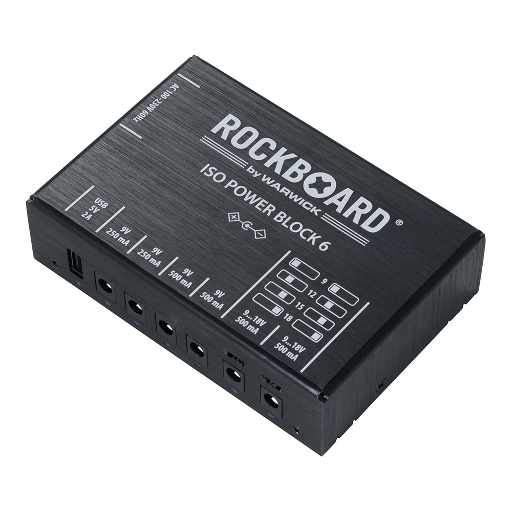 RockBoard by Warwick ISO Power Block V6 IEC - Isolated Multi Power