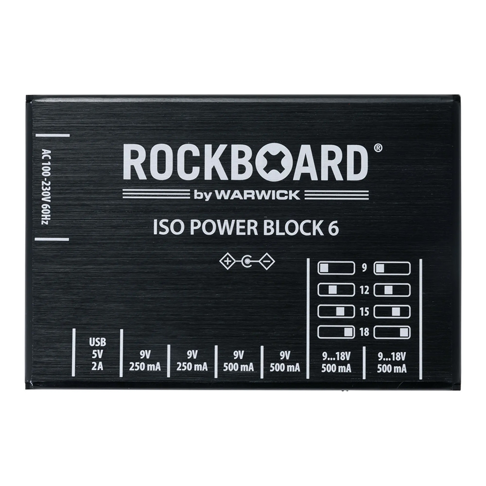 RockBoard by Warwick ISO Power Block V6 IEC - Isolated Multi Power