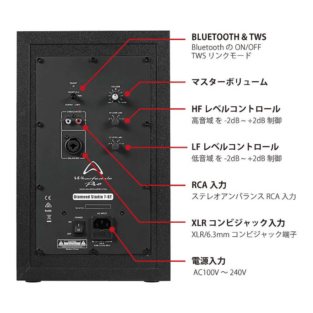 Wharfedale Pro Diamond studio 7-BT（ペア）｜ミュージックランドKEY