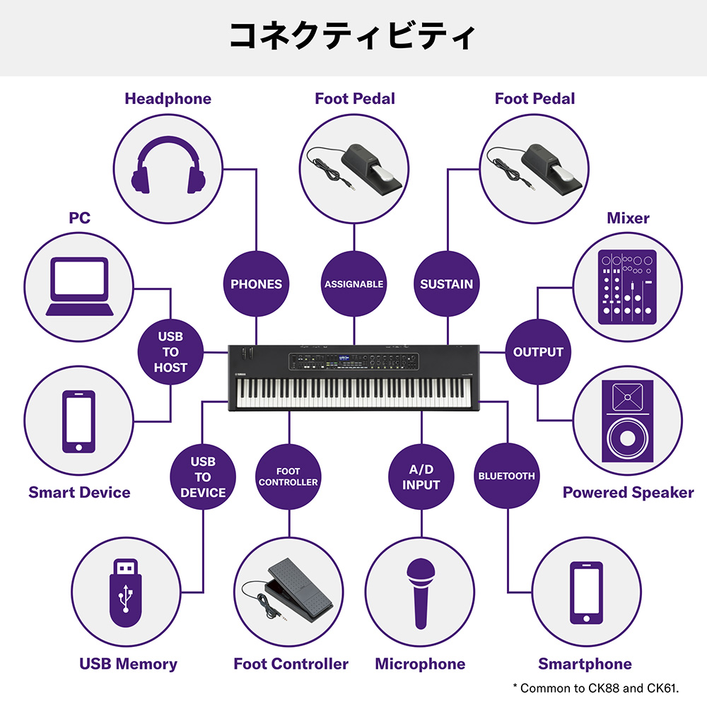 YAMAHA CK88｜ミュージックランドKEY