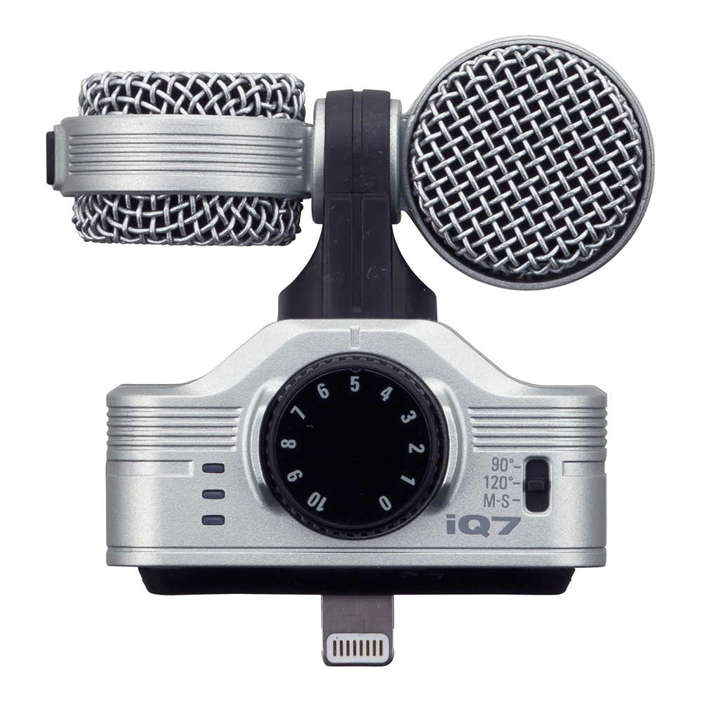 ZOOM iQ7 MS Stereo Mic for iOS Devices｜ミュージックランドKEY