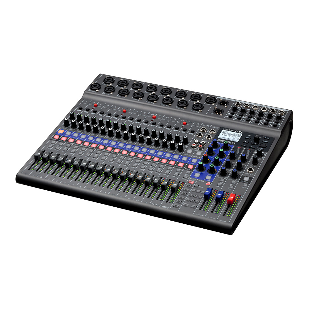 ZOOM LiveTrak L-20 Digital Mixer + Recorder｜ミュージックランドKEY