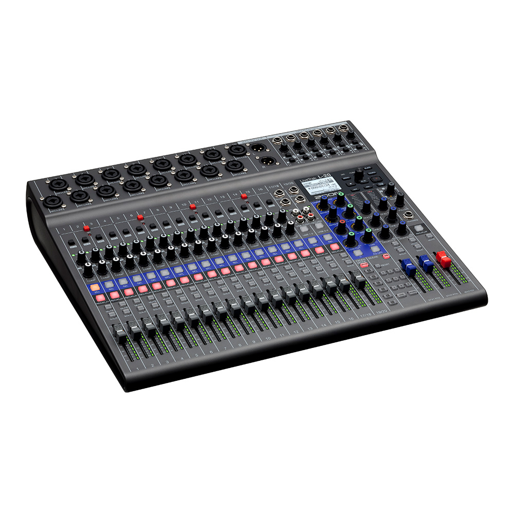 ZOOM LiveTrak L-20 Digital Mixer + Recorder｜ミュージックランドKEY