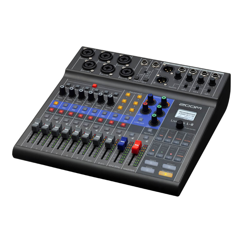 ZOOM LiveTrak L-8 Digital Mixer + Recorder｜ミュージックランドKEY