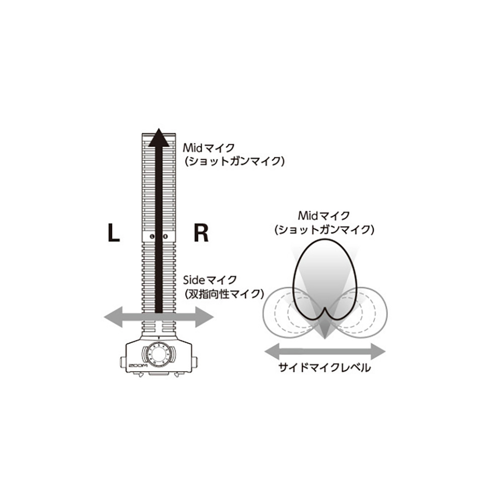 ZOOM SSH-6 Stereo Shotgun Microphone Capsule｜ミュージックランドKEY